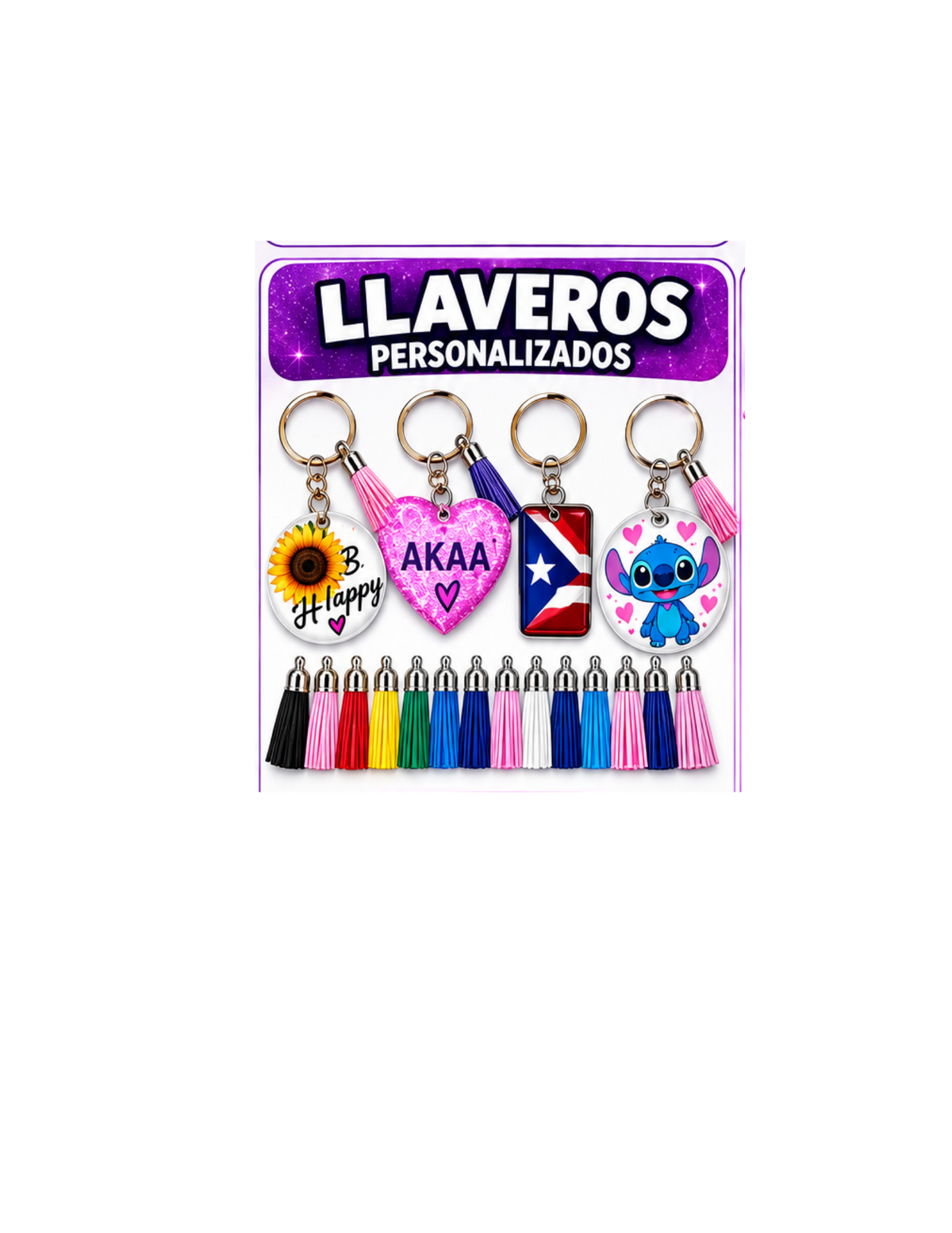 llaveros sublimados o uv dtf